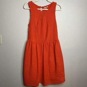 BORDEAUX Medium Orange Dress Knee Length